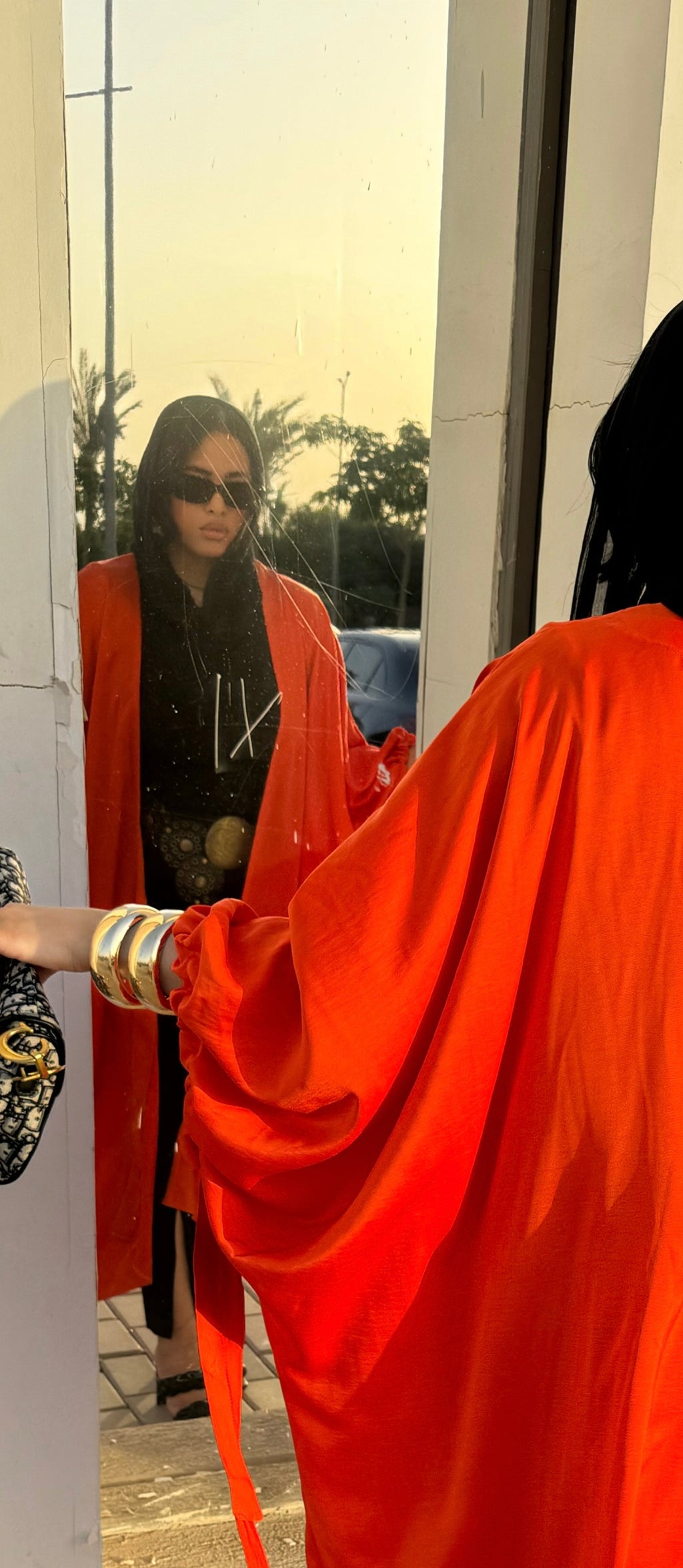 RAA Oversized Orange Cardigan