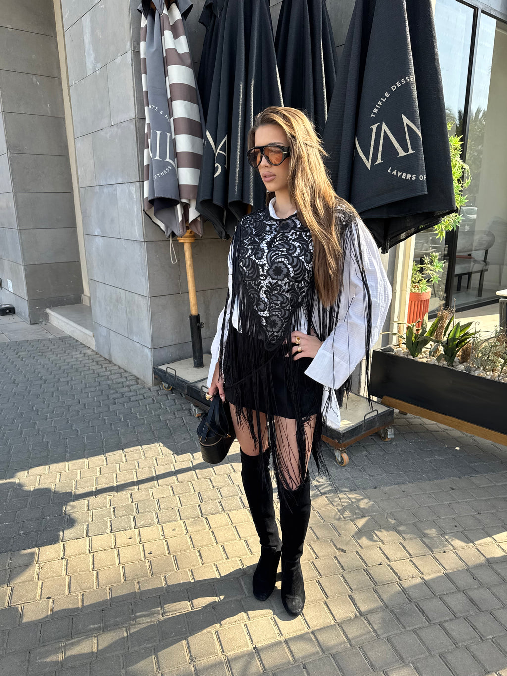 Fringed Lace Top (Coachella Collection)