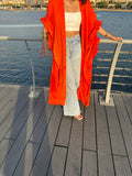 RAA Oversized Orange Cardigan