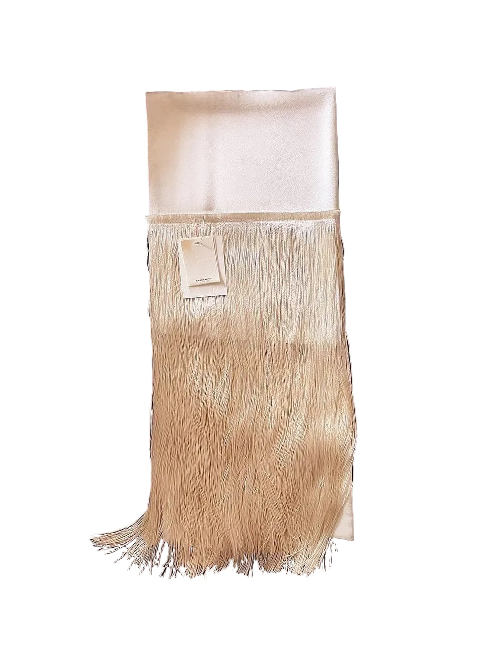 Cream satin Fringe Belt